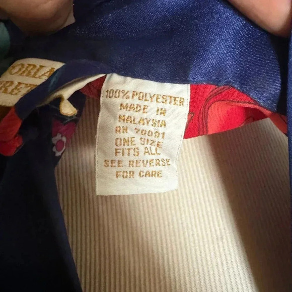 Victoria’s Secret Vintage Gold Label Floral Kimono Robe OS💙 - Picture 5 of 5